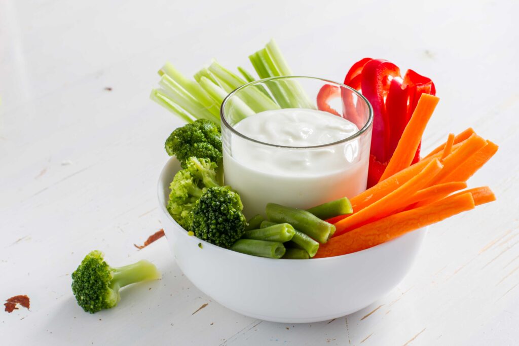 Rezept Gemüsesticks mit Protein-Dipp Moltein-PLUS