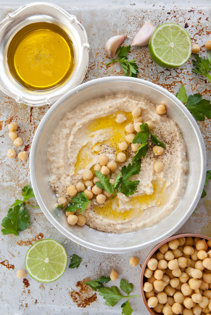 Rezept Energiereiche Canapés: Hummus-Chili-Aufstrich Moltein-PLUS